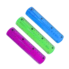 Rigla 15 cm, plastic flexibil, CENTRUM - - Roveli