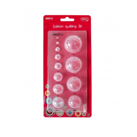 Sablon quilling 3D 12 forme Daco SB012 - - Roveli