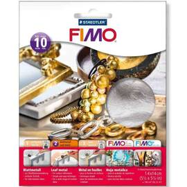 Fimo foite metal argintiu 14X14, 10 buc/set STH-8781-81 - - Roveli