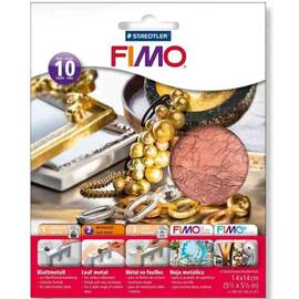 Fimo foite metal cupru 14X14,10 buc/set STH-8781-26 - - Roveli
