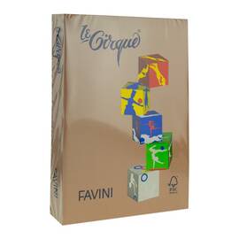 Hartie colorata Maro piele A4, FAVINI, 80 g/mp, 500 coli/top, cod culoare 300 - - Roveli