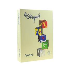 Hartie colorata Galben mediu A4, FAVINI, 80 g/mp, 500 coli/top, cod culoare 202 - - Roveli