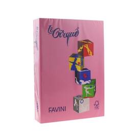 Hartie colorata Roz A4, FAVINI, 80 g/mp, 500 coli/top, cod culoare 108 - - Roveli