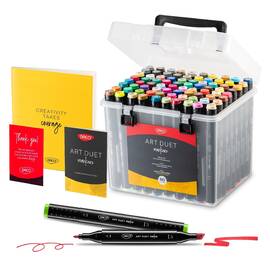 Marker grafic DACO Art Duet, 80 culori/set - - Roveli