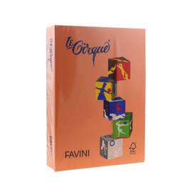 Hartie colorata Portocaliu A4, FAVINI, 80 g/mp, 500 coli/top, cod culoare 205 - - Roveli