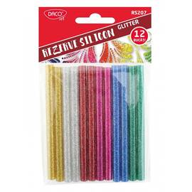Rezerve pistol de lipit 7mm, DACO Glitter RS207, 12 buc/set - - Roveli