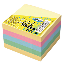 Cub notite autoadezive 76 x 76 mm, 400 file, 5 culori pale, CENTRUM - - Roveli
