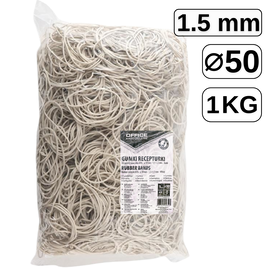 Elastice pentru bani, D 50 mm x 1.5 mm, 1 Kg, OFFICE PRODUCT - - Roveli