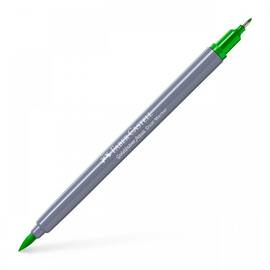 Marker Solubil cu 2 Capete, FABER-CASTELL Goldfaber Aqua, Culoare (230): Verde frunza - - Roveli