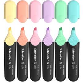 Textmarker SCHNEIDER Job Pastel, 6 buc/set - - Roveli