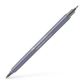 Marker Solubil cu 2 Capete, FABER-CASTELL Goldfaber Aqua, Culoare (230): Gri cald I - - Roveli