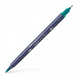Sketch Marker cu 2 Capete, FABER-CASTELL Goldfaber, Culoare (230): Verde Cobalt inchis - - Roveli