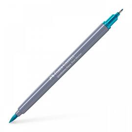 Marker Solubil cu 2 Capete, FABER-CASTELL Goldfaber Aqua, Culoare (230): Turcoaz cobalt deschis - - Roveli