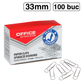 Agrafe birou 33mm, 100 buc/cutie, OFFICE PRODUCTS - - Roveli