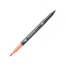 Carioci cu 2 capete STAEDTLER Acuarela Duo Tip, varf pensula si liner, Culoare (230): Salmon - - Roveli
