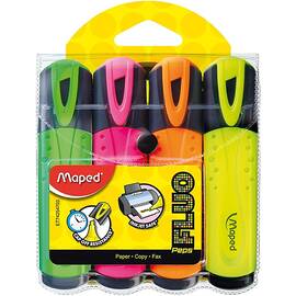 Textmarker MAPED Fluo Peps, 4 buc/set - - Roveli