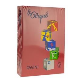 Hartie colorata Rosu Rubin A4, FAVINI, 80 g/mp, 500 coli/top, cod culoare 210 - - Roveli