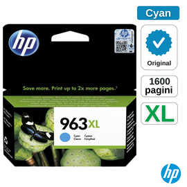Cartus HP OfficeJet Pro 963XL Cyan 3JA27AE, 23 ml - - Roveli