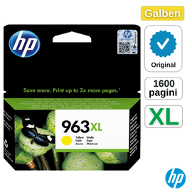 Cartus HP OfficeJet Pro 963XL Galben 3JA29AE, 23 ml - - Roveli