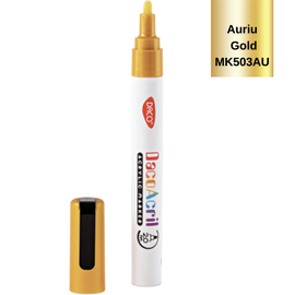 Marker cu vopsea acrilica 2 mm DACO, Culoare (230): Auriu - - Roveli