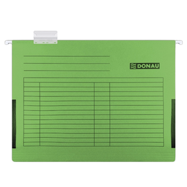Dosar suspendabil A4, cu burduf si eticheta, 400 foi, carton 230 g/mp, DONAU, Culoare (230): Verde - - Roveli