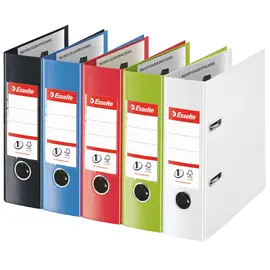 Biblioraft plastifiat interior-exterior, 7.5 cm ESSELTE Vivida Power, Culoare (230): Rosu - - Roveli