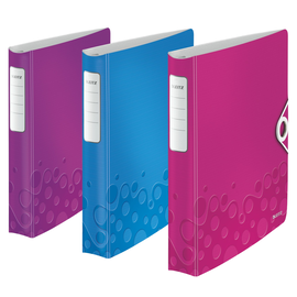 Caiet mecanic A4 cu 4 inele, 30 mm, LEITZ WOW Softclick, Culoare (230): Mov - - Roveli