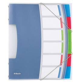 Mapa plastic A4 cu elastic si 6 separatoare, ESSELTE Vivida - - Roveli