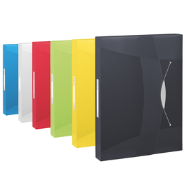 Mapa plastic A4, cu elastic ESSELTE Vivida Jumbo, Culoare (230): Galben - - Roveli