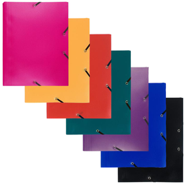 Mapa plastic A4, cu elastic EXACOMPTA, Culoare (230): Galben - - Roveli