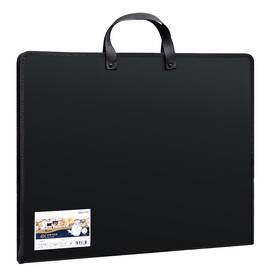 Servieta PP portofoliu pictura, 440 x 350 x 35 mm, neagra, DELI - - Roveli