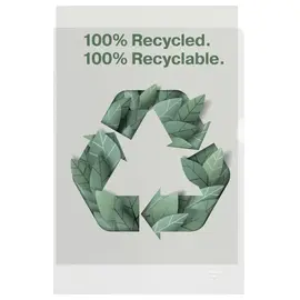 Mapa plastic A4, deschidere in L, 100 buc/set, ESSELTE Recycled - - Roveli