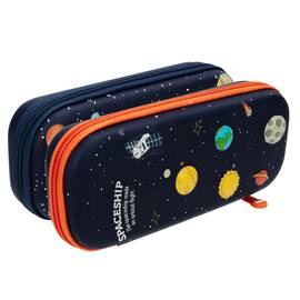 Penar oval rigid cu 1 fermoar, DELI Spaceship - - Roveli