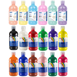 Culori tempera 500 ml, MILAN, Culoare (230): Galben pastel - - Roveli