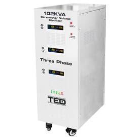Stabilizator de tensiune, trifizat, 242V-520V, 70KW, cu ecran LCD si sinusoidala pura, TED Electric - - Roveli