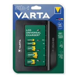 Incarcator baterii  LCD UNIVERSAL CHARGER, 4 canale incarcare individuala, VARTA - - Roveli