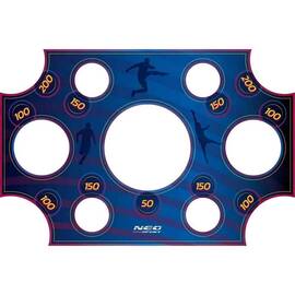 Covoras tinta pentru poarta de fotbal cu puncte, cu imprimare de inalta calitate, cu elemente de prindere incluse, 300 x 200 cm, albastru - - Roveli