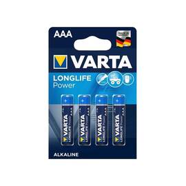 Baterie Varta LongLife Power AAA R3 1,5V Alcalina  set 4 buc Cod:4903 - - Roveli