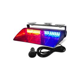 Lampa LED 48W stroboscopica pentru parbriz profesionala culoare  Rosu-Albastru Cod: S2 - - Roveli