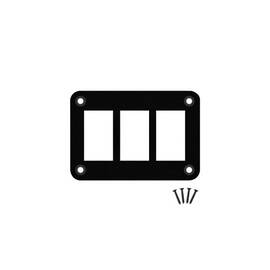 Panou pentru 2 intrerupatoare tip Rocket  Cod: LB016A-3 - - Roveli