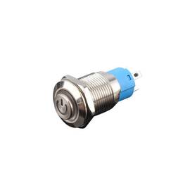 Buton din aluminiu 12V ,12mm Cod: TLB93 - - Roveli
