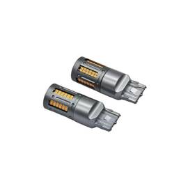 Set 2 becuri o faza T20 7440  84SMD  Canbus  12V-24V nonpolar lumina  galbena  1000 lumen  25w  Cod: HH010 - - Roveli