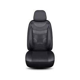 Huse Auto Universale 11 Piese fractionate  Negru cu Negru Compatibile Scaune Fata si Spate Cod: HNG1321-1 - - Roveli