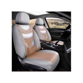 Huse Auto Universale 11 Piese fractionate Bej Compatibile Scaune Fata si Spate Cod: HNG1321-5 - - Roveli