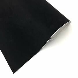 Rola folie pentru colantare auto, model Catifea Neagra, 15m x 1.35m - - Roveli