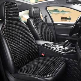 Husa Premium pentru scaun auto cu bile de masaj din lemn, dimensiune 122 x 42 cm, culoare Negru - - Roveli