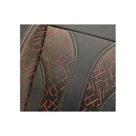 Huse scaun auto universale pentru fata culoare Negru cu Rosu 1+1 Cod: HNG1+1B - - Roveli