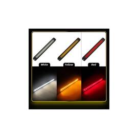 Lampa laterala LED galbena cu 3 functii lumina continua flash semnalizare dinamica 12-24V Cod: ZC-15LEDY - - Roveli