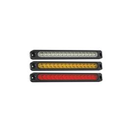 Lampa laterala LED rosie cu 3 functii lumina continua flash semnalizare dinamica 12-24V Cod: ZC-15LEDR - - Roveli