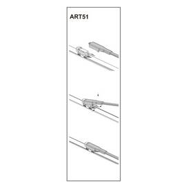 Stergator parbriz sofer JAGUAR XF 03/2008➝ COD:ART51 24" - - Roveli